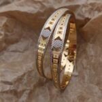 Unique Beautiful Gold Plated Premium Bangles For Women