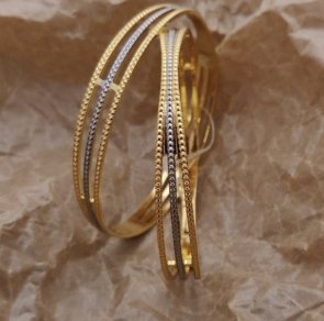 New Gold Plated Premium Bangles For Women And Girls Metal: Alloy Plating: Gold Plated, Country of Origin India Style Latest Trend, Hip Hop, For Women