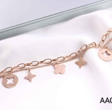 NEW FREE SIZE ROSE GOLD PLATING BRACELET FOR GIRLS AND WOMEN