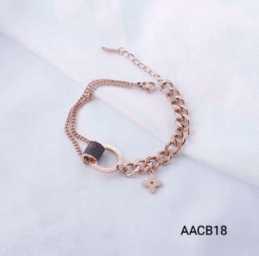 NEW TRENDING UNIQUE AND LATEST FREE SIZE ROSE GOLD PLATING BRACELET FOR GIRLS AND WOMEN
