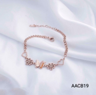 NEW TRENDING BEAUTIFUL FREE SIZE ROSE GOLD PLATING BRACELET FOR GIRLS AND WOMEN