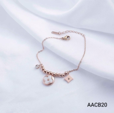 TRENDING UNIQUE BEAUTIFUL AND LATEST FREE SIZE ROSE GOLD PLATING BRACELET FOR GIRLS AND WOMEN