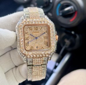 Cartier Full Diamond Watch for Men