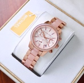 Michael Kors Ritz Cute Pink white Chronograph Watch