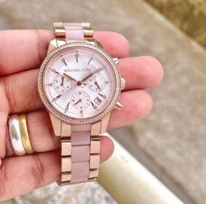 Michael Kors Ritz Cute Pink white Chronograph Watch