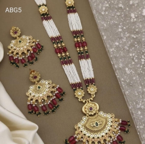 Latest Haram Trending Antique Jewellery Set With Earrings For Women & Girls