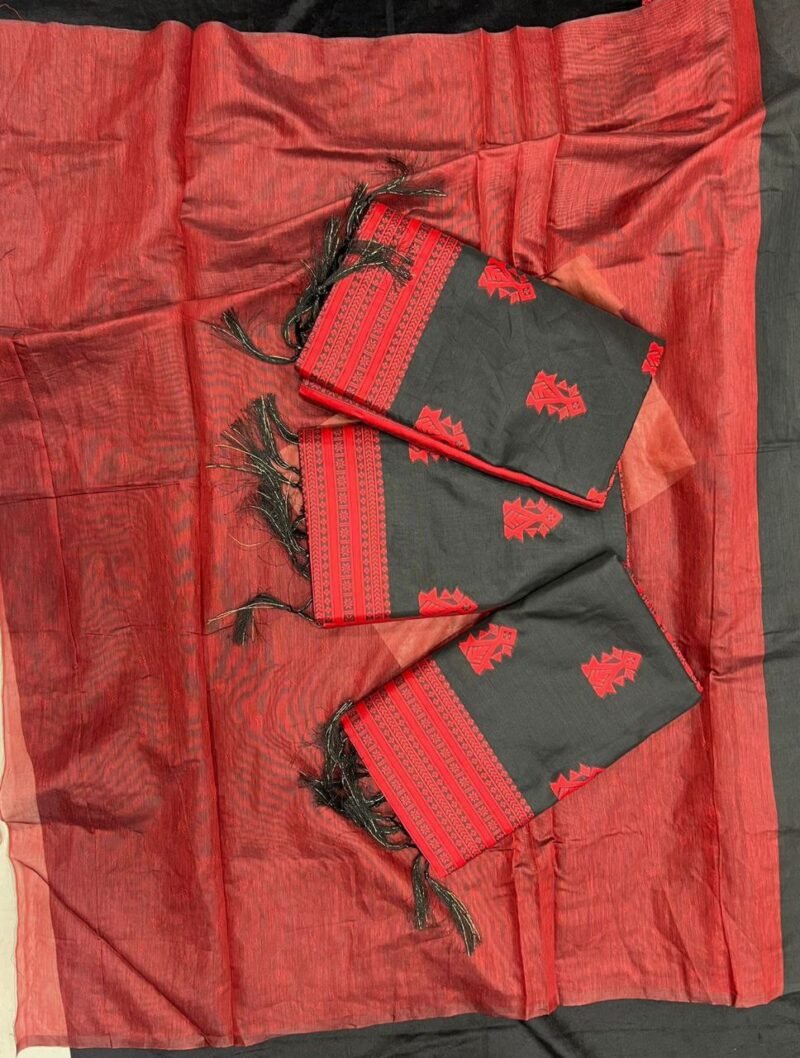 BEAUTIFUL RICH PALLU & SLAB WEAVING SAREE - Image 5