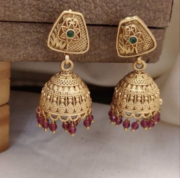 New Trending Unique Stylish Daily Wear Gold Earrings For Girls & Women