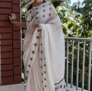 SOFT LILAN SLAB SAREE FOR WOMEN