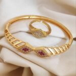 New Combo Unique Design Antique Openable Bracelet and Ring for Women & Girls