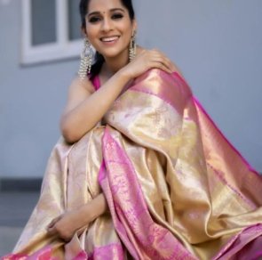 SOFT LICHI SILK CLOTH FABRIC SAREE