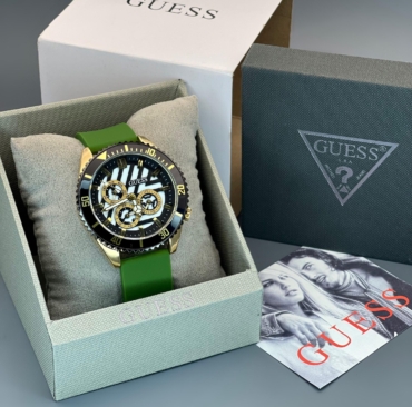 Guess Grey Rubber strap Mens Watch