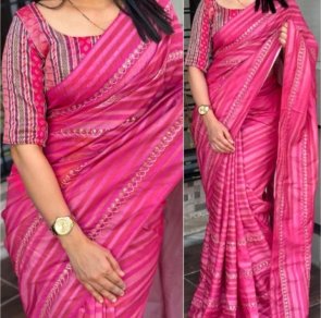 NEW MADHUBALA TUSSER SILK WOMEN SAREE