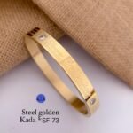 New Unique Steel Rose Gold Kada