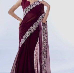 New designer sequins saree