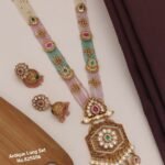 New Haram Trending Antique Jewellery Set With Earrings For Women & Girls