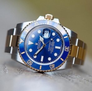 Rolex Submariner Two Tone Blue Dial Japanese Master Quality Automatic Men’s Watch