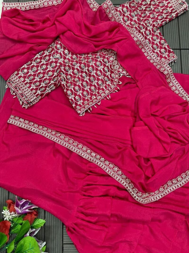 DESIGNER PARTY WEAR LAHENGA SAREE