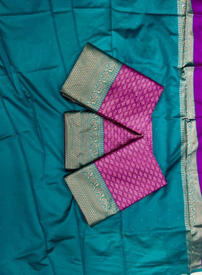 NEW TRENDING SOFT LICHI SILK CLOTH SAREE - Image 2