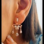 Unique Attractive Handmade Rose Gold Jewelry Earrings & Studs for Woman and Girls