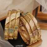 New Fancy High gold plated Antique American diamond bangles Kangan For Women & Girls