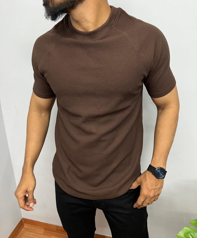 Trending Cotton Matty Fabric Collar Neck Half Sleeve T-Shirt