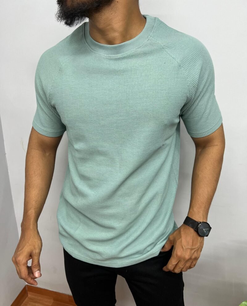 Trending Cotton Matty Fabric Collar Neck Half Sleeve T-Shirt - Image 4