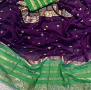 Pure Viscose Georgette Saree