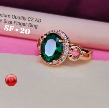 New Trending CZ A.D. Free Size Ring