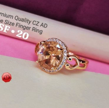 Trending CZ A.D. Free Size Ring