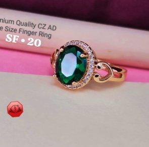 New Fancy CZ A.D. Free Size Ring