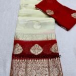 Pure New Viscose Georgette Weaving Jacquard Saree