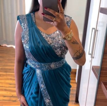 Heavy Chinon Saree