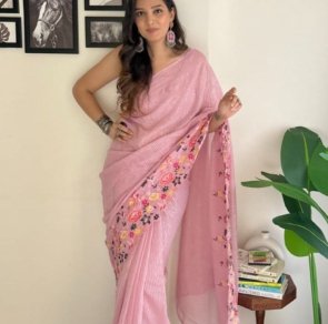 New Shimmer silk Saree