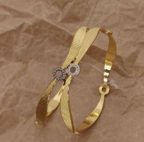 Beautiful Gold Plated Premium CNC Kadli Bangles For Women And Girls