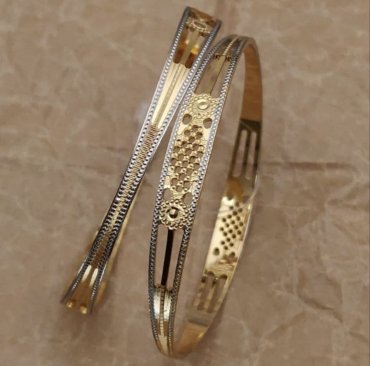 New Unique Micro Gold Plated Premium CNC Kadli Bangles For Women And Girls