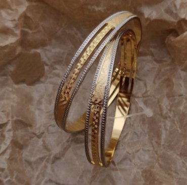 New Adorable Micro Gold Plated Premium CNC Kadli Bangles For Women And Girls