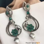 Latest Navratri Special Premium Silver Oxidized Earrings & Jhumki