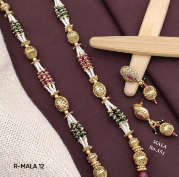 Unique Antique White & Multicolor Pearl Motimala – Perfect for Women & Girls