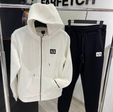 Armani exchange zipper tracksuit for upcoming winters