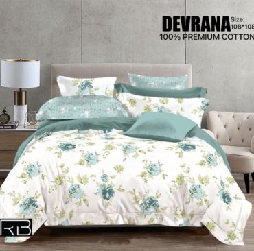 NEW DEVRANA PURE COTTON KING SIZE BEDSHEET