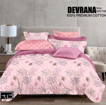 NEW DEVRANA PURE COTTON KING SIZE BEDSHEET