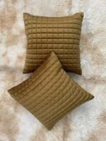 Elegant Holland Fabric Self Embroidered Cushion Covers - Image 2