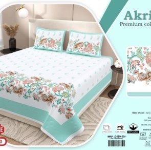 Trending Jumbo size bedsheets with 2 pillow covers