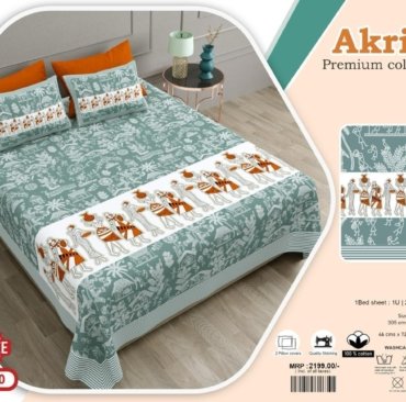 New Latest Jumbo size bedsheets with 2 pillow covers