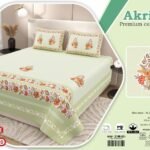 New Latest Jumbo size bedsheets and 2 pillow covers
