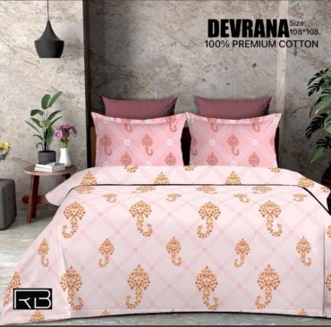 NEW DEVRANA PURE COTTON KING SIZE BEDSHEET