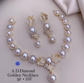 New Latest A.D.Diamond Necklace