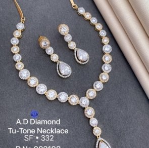 New Fancy A.D.Diamond Necklace