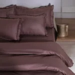 INFINITY DARK BROWN JACQUARD BEDDING